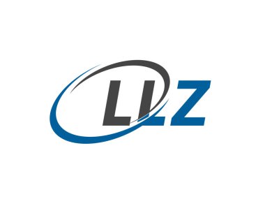 LLZ harfi yaratıcı modern zarif logo tasarımı