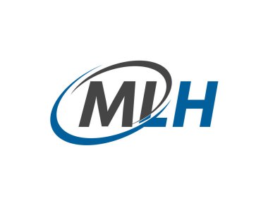MLH harfli modern zarif logo tasarımı