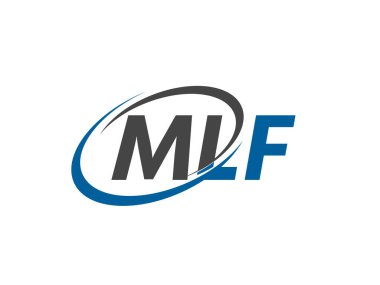 MLF harfi yaratıcı modern zarif logo tasarımı