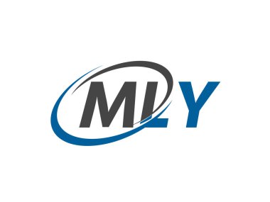 MLY harfi yaratıcı modern zarif logo tasarımı