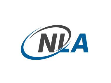 NLA mektup yaratıcı modern zarif logo tasarımı