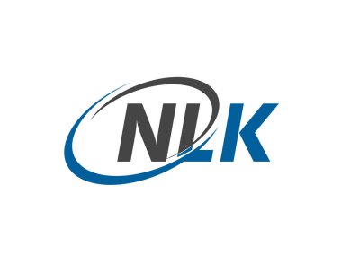 NLK harfi yaratıcı modern zarif logo tasarımı