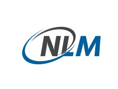 NLM harfli modern zarif logo tasarımı