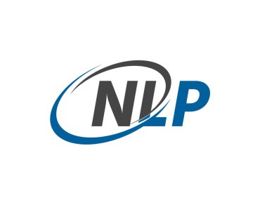 NLP harfi yaratıcı modern zarif logo tasarımı