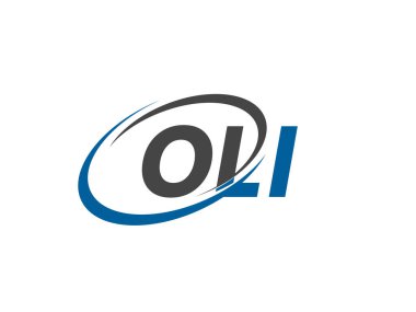 OLI harf yaratıcı modern zarif logo tasarımı