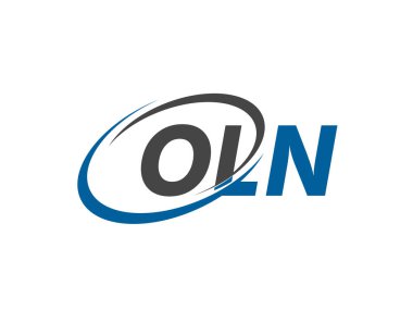 OLN harfi yaratıcı modern zarif logo tasarımı