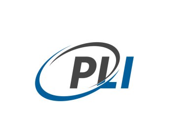 PLI harfi yaratıcı modern zarif logo tasarımı