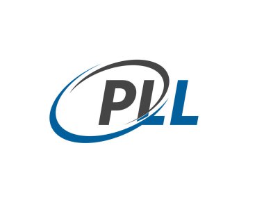 PLL harfi yaratıcı modern zarif logo tasarımı