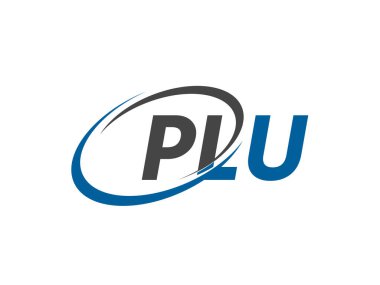 PLU harfli modern zarif logo tasarımı
