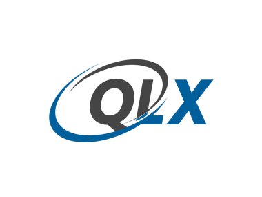 QLX harfi yaratıcı modern zarif logo tasarımı