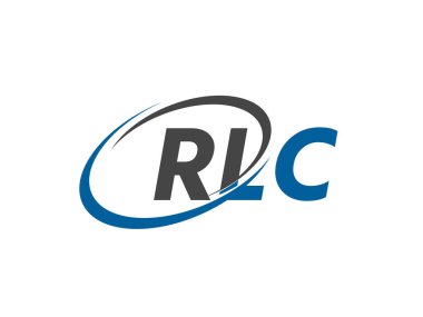 RLC harfi yaratıcı modern zarif logo tasarımı