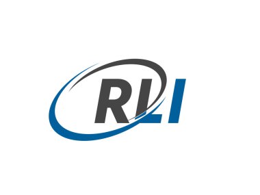 RLI harfi yaratıcı modern zarif logo tasarımı