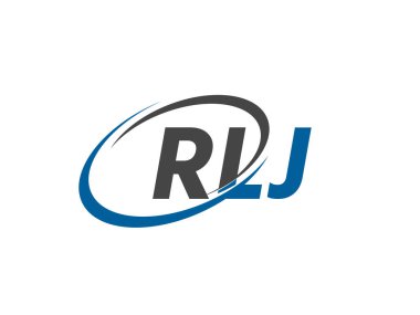 RLJ harfi yaratıcı modern zarif logo tasarımı