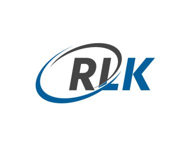 RLK harfi yaratıcı modern zarif logo tasarımı
