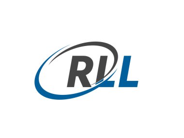 RLL harfi yaratıcı modern zarif logo tasarımı