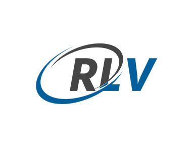 RLV harfi yaratıcı modern zarif logo tasarımı