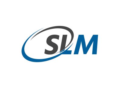 SLM harfi yaratıcı modern zarif logo tasarımı