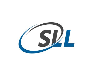 SLL mektup yaratıcı modern zarif logo tasarımı