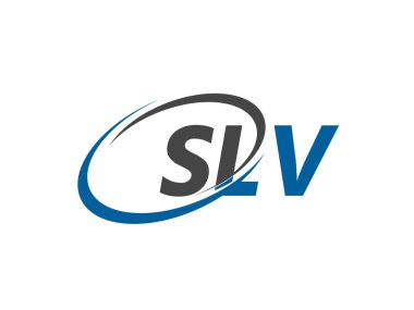 SLV harfi yaratıcı modern zarif logo tasarımı