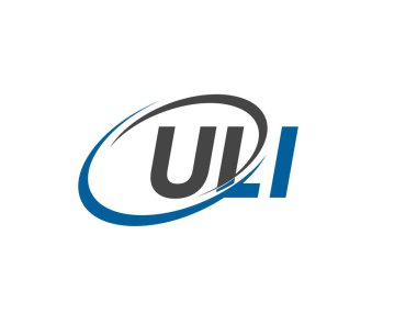 ULI harfi yaratıcı modern zarif logo tasarımı