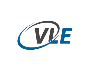 VLE harfi yaratıcı modern zarif logo tasarımı
