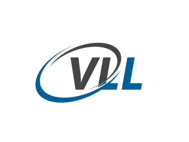 VLL mektup yaratıcı modern zarif logo tasarımı
