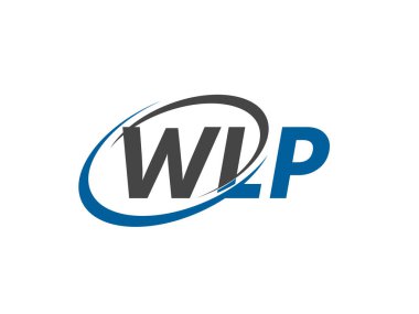 WLP harfi yaratıcı modern zarif logo tasarımı