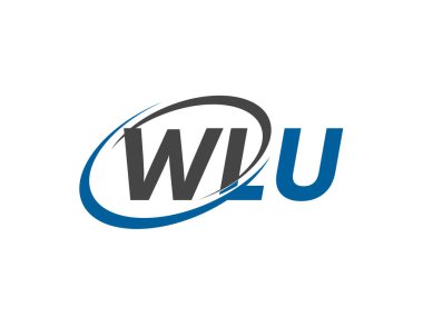 WLU mektup yaratıcı modern zarif logo tasarımı