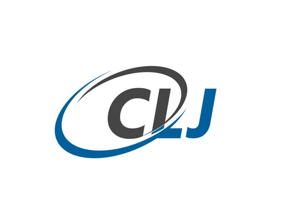 Illustration Vectorielle Conception Logo Créatif Clj — Image vectorielle
