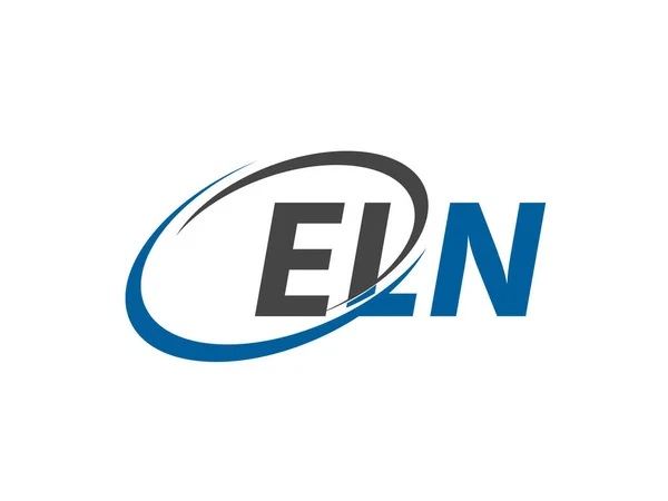 Illustration Vectorielle Conception Logo Créatif Eln — Image vectorielle