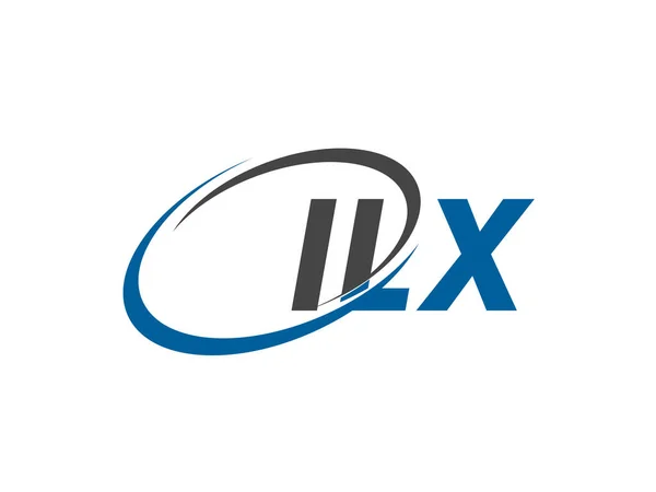 Ilx Kreativa Logotyp Design Vektor Illustration — Stock vektor