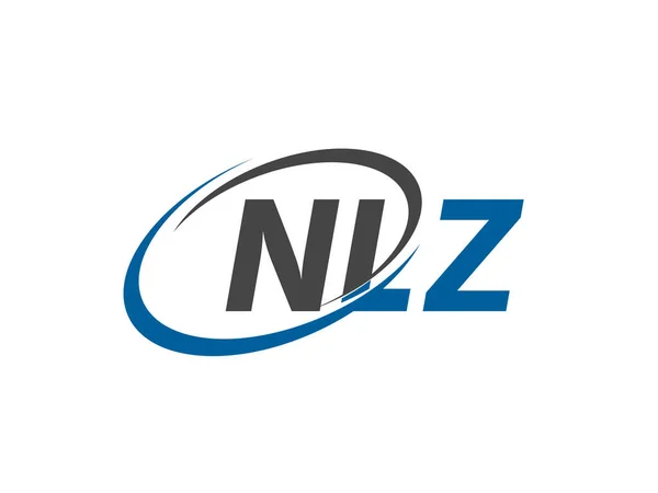 Nlz Letter Creative Modern Elegant Swoosh Logo Design — Stock Vector