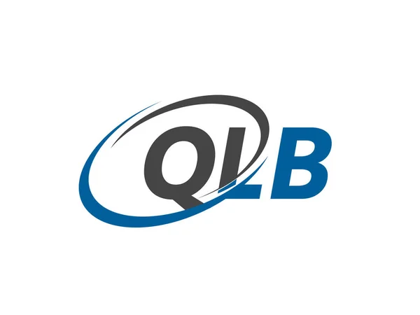 Qlb Lettera Creativo Moderno Elegante Swoosh Logo Design — Vettoriale Stock