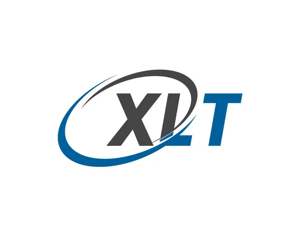 Dopis Kreativní Moderní Elegantní Swoosh Logo Design Xlt — Stockový vektor