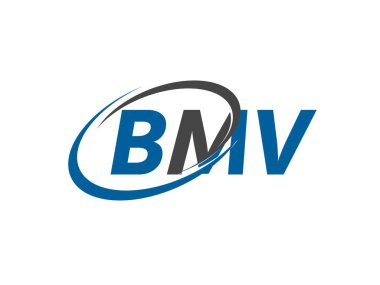 harf yaratıcı modern zarif logo tasarımı bmv
