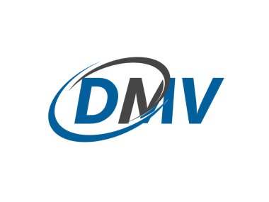 harf yaratıcı modern zarif logo dizaynı dmv