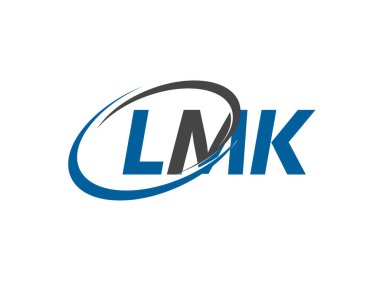 LMK harfi yaratıcı modern zarif logo tasarımı