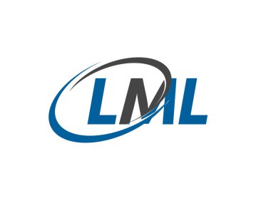 LML harfi yaratıcı modern zarif logo tasarımı