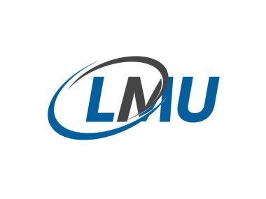 LMU mektup yaratıcı modern zarif logo tasarımı