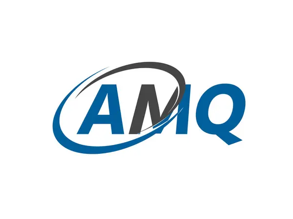 Επιστολή Δημιουργική Μοντέρνα Κομψό Swoosh Λογότυπο Σχεδιασμό Amq — Διανυσματικό Αρχείο