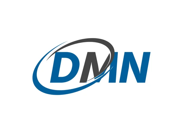 Επιστολή Δημιουργική Μοντέρνα Κομψό Swoosh Λογότυπο Σχεδιασμό Dmn — Διανυσματικό Αρχείο