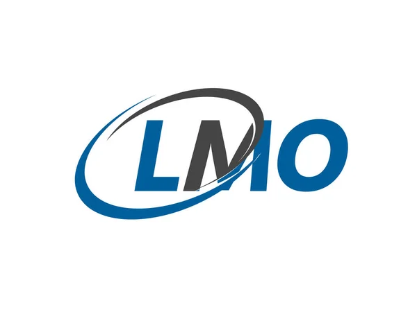 Lmo Harfi Yaratıcı Modern Zarif Logo Tasarımı — Stok Vektör