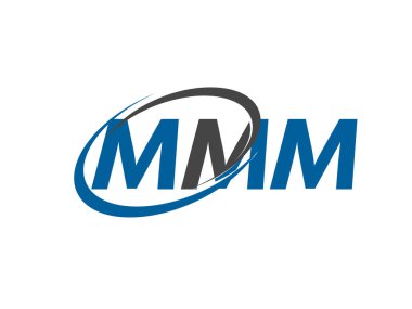 MMM harfli modern zarif logo tasarımı