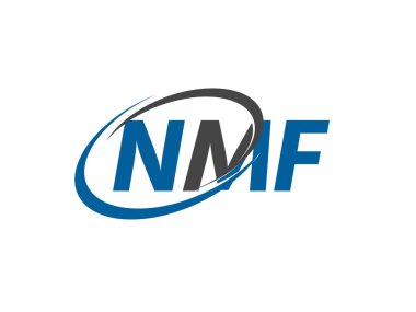 NMF harfi yaratıcı modern zarif logo tasarımı
