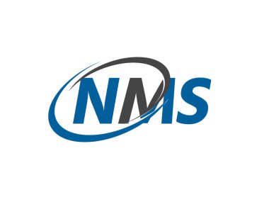 NMS harfi yaratıcı modern zarif logo tasarımı