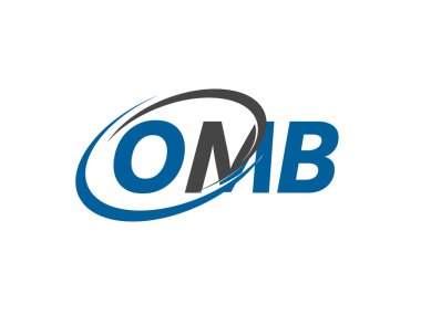 OMB harfi yaratıcı modern zarif logo tasarımı