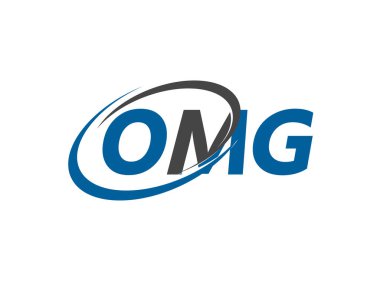 OMG harfi yaratıcı modern zarif logo tasarımı