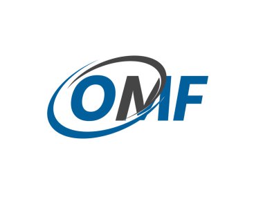 OMF harfi yaratıcı modern zarif logo tasarımı
