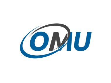 OMU harfi modern zarif logo tasarımı