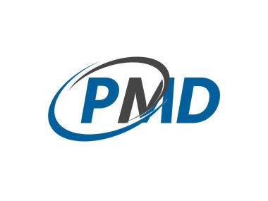 PMD harfli modern zarif logo tasarımı
